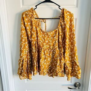 Pink Lily Boutique Floral Flowy Top